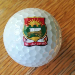 branded golf ball with logo